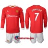 Virallinen Fanipaita + Shortsit Pitkähihainen Manchester United Cristiano Ronaldo 7 Kotipelipaita 2021-22 - Lasten